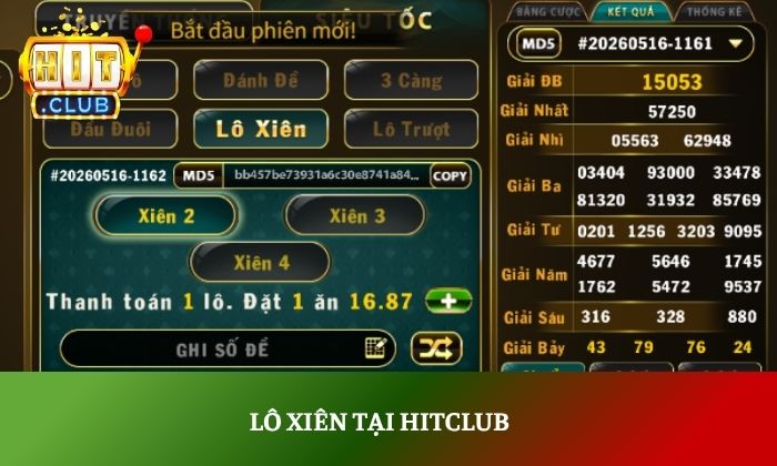 Lô xiên tại Hitclub