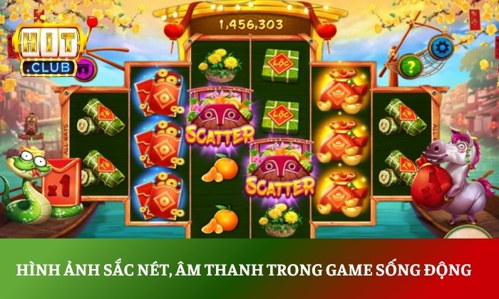Hình ảnh sắc nét, âm thanh trong game sống động